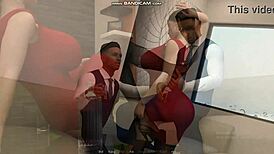 the office game where big boobs girl fucks her boyfriend.