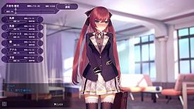 Amamiya Karen在动漫游戏Hentai场景中的详细视图