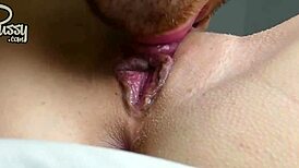 Amateur girl gets wet pussy licked by eager boyfriend