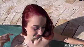 Amateur Blonde Teen With Huge Tits Loves First Threesome!