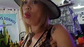 yo, halloween backstage was all naughty tricks and fun