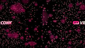 Chubby brunette rides cowgirl in group pov scene