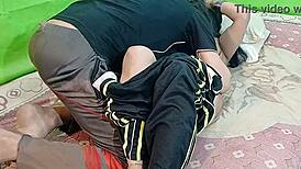 Hot dever seduces bhabhi for steamy homemade Indian sex