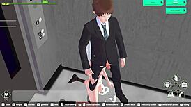 Loop Train H-Game: Exciting Elevator Encounter