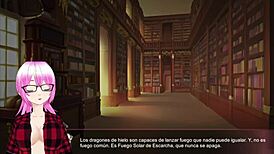 Prepare yourself to be astonished at the animated ice dragon in this Hentai game