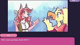 i'm playing furry strip poker with two chicks, clothes ripping off