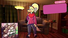 i'm playing furry strip poker with two chicks, clothes ripping off