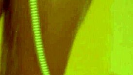 Tattooed brunette's steamy shower turns seductive