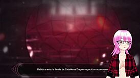 Prepare yourself to be astonished at the animated ice dragon in this Hentai game