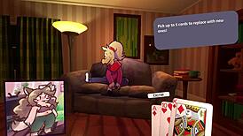 i'm playing furry strip poker with two chicks, clothes ripping off