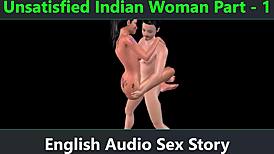 unsatisfied indian woman part one - english audio sex story - english erotic story in anime hentai style