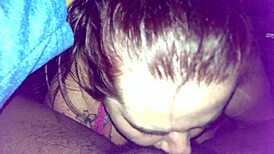 Amateur deepthroats and swallows intensely.