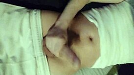 Intense solo masturbation session underway