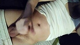 Intense solo masturbation session underway