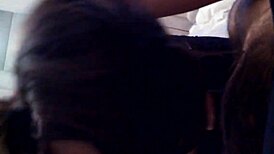 Amateur Brunette Devours Massive Cock in Steamy Sucking Session Part 1