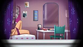 in summertime saga, my stepsister gives me a handjob for her fans.