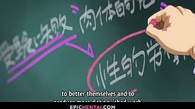 anal sex makes her face become an ahegao in this hentai porn.