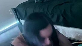 after a long day at work, mia needs to suck her black dick