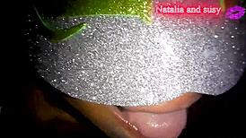 Stepsister susy enjoys lots of semen in her mouth while sucking cocks