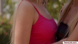 Two hot teen 18+s can't stop licking each other's asses! 🔥