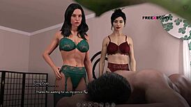 hey, wanna see ling and leyala massage atlas into hot threesome sex?