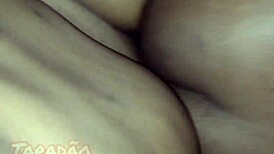 Intimate encounter with ebony prostitute in homemade setting