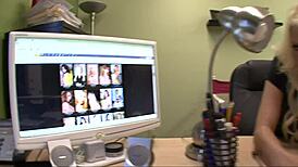 Teen gives blowjob and anal sex