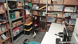 lp officer’s huge cock pounds shoplyfter’s tight pussy in rough spread eagle fuck