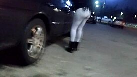 ebony shorty buying booze in baltimore store on hidden camera