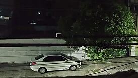 Bbw Milf Blows Lover In Car On Street, Returns With Cum In Mouth