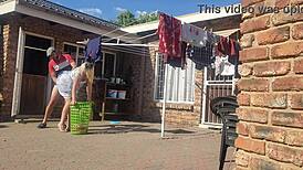 Cuckold Man Watches Wife Fucked Outdoors by Another Guy