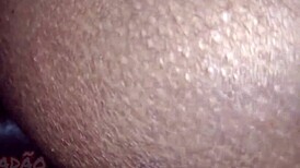 Intimate encounter with ebony prostitute in homemade setting