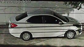 Bbw Milf Blows Lover In Car On Street, Returns With Cum In Mouth