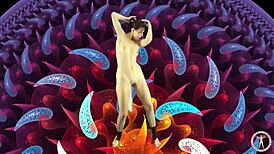 My Sweet Dancing to Asian Music with Psychedelic Vibes