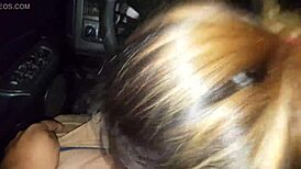 I got this young girl suckin my cock in the truck, oh man!