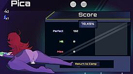 Samga And Pica Get Cumshot From Vibrator In Sexy Game