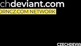 Blonde in sweet clothes gets fucked hard by amateurs.