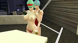 bulma, you cooking almost naked? let's bang hard!