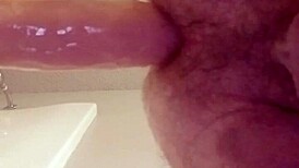 Gay Fits Large Dildo In Ass!