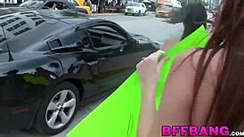 Asian Teen 18+ Gets FACIAL POV HAMMERED After Roadside TEASING!
