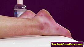 smalltit cutie sucking off her skilled masseur