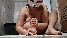 its my first time using dildo in virgin pussy