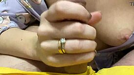 Sucking A Dildo While Husband's Away, After Cum In Mouth Blowjob.