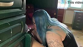 blowing landlord as rent payment deepthroat swallow