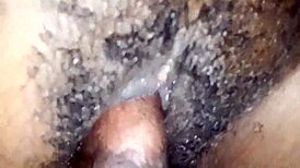 pussy fucking my hairy roommate in her bedroom