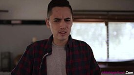 Ryan Reid sucks big cock deep