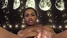 Lolabug in Tiny Pink Bikini Creams Hard While Riding a Thick Dildo