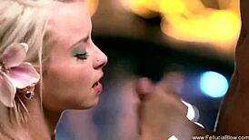 Beautiful Girl Gives Exciting Blowjob And Swallows Cum