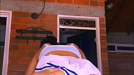 latina stepdaughter so tight he went slow, then she fully surrendered