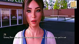 being a dik chick route 51, hot kiss with jill in changing rooms... wow! 😍